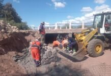 Reconstruyen defensas en Ruta Nacional N°60