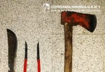 Grave: Amenazó con un hacha a su pareja y la golpeó brutalmente