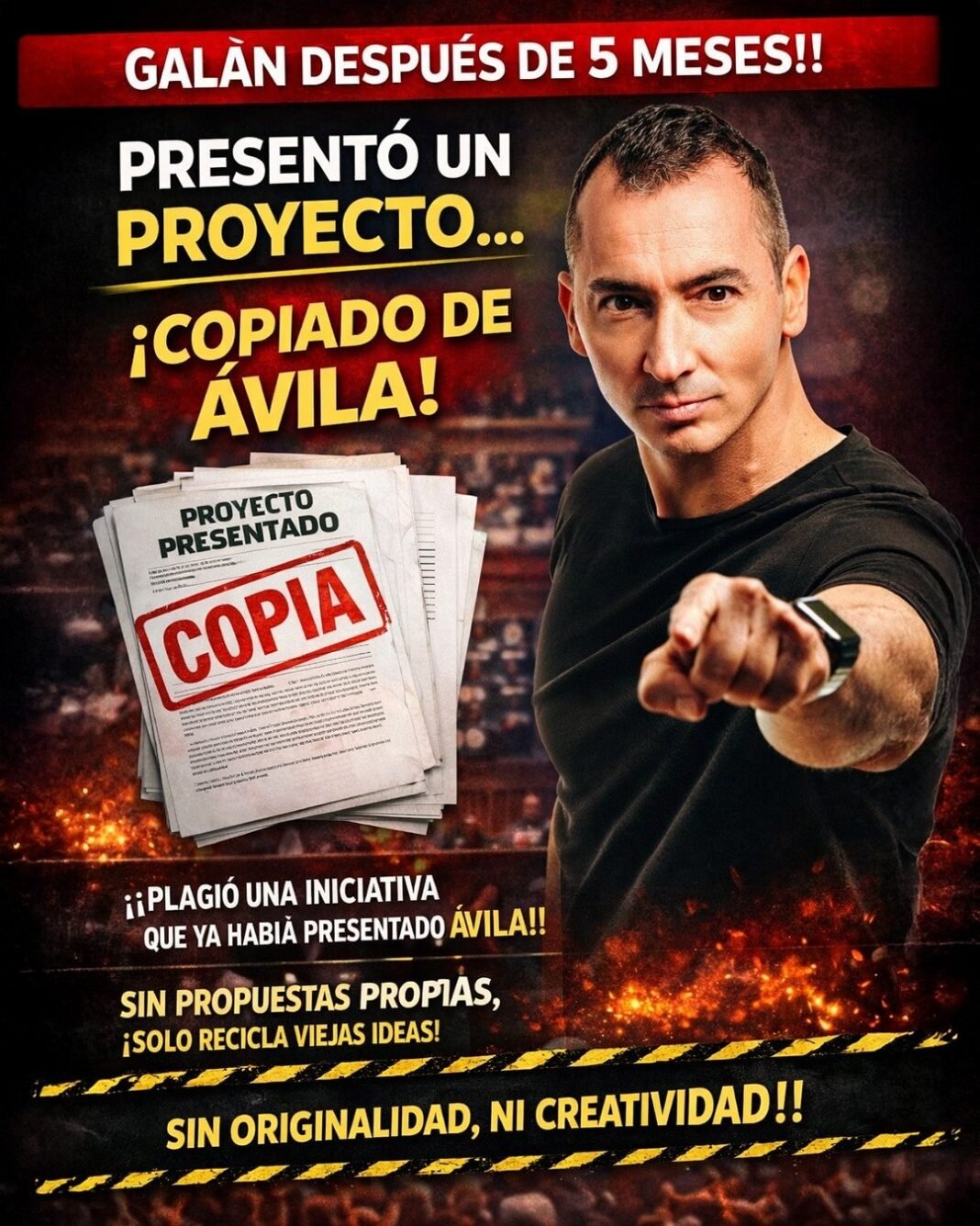 Javier Galán presentó un proyecto de ley que ya fue presentado por el ex dip