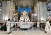 Mons. Urbanč en la Misa Crismal