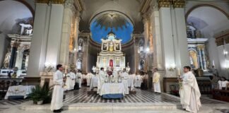 Mons. Urbanč en la Misa Crismal