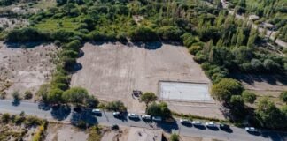 Raúl Jalil recorrió el predio donde se construirá el Hospital de Palo Blanco