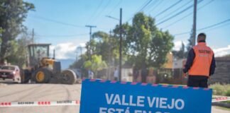 Valle Viejo avanza con obra clave en Av. Enrique Ocampo