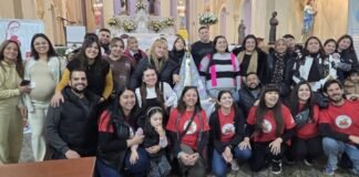 Se realizó el encuentro de embarazadas en el templo franciscano