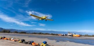 Andalgalá se capacitó en Medios Aéreos y Director de Tiro para combatir incendios forestales