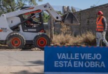 Continúan los trabajos de la red cloacal en Valle Viejo, cuatro frentes de obra activos entre el 23 y el 26 de junio