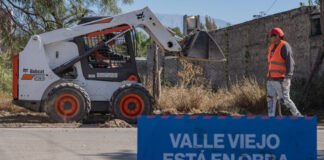 Continúan los trabajos de la red cloacal en Valle Viejo, cuatro frentes de obra activos entre el 23 y el 26 de junio