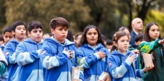 El intendente Gustavo Saadi encabezó el Juramento Ambiental 2026 e inauguró el sistema de ecocanje en las escuelas municipales