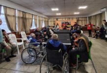 Emotiva y fraterna visita de periodistas al Hogar de Ancianos