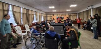 Emotiva y fraterna visita de periodistas al Hogar de Ancianos