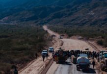 Histórico: inicia la pavimentación de la Cuesta de Zapata