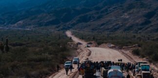 Histórico: inicia la pavimentación de la Cuesta de Zapata