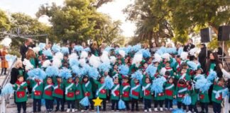 Más de 150 niños y niñas de salas de 5 años realizaron su promesa de amor a la Bandera