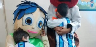 Policías y Administrativos participaron de una actividad social y solidaria con niños de Casa Cuna