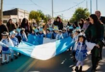 Tapso celebró su Bicentenario con un acto y colorido desfile institucional