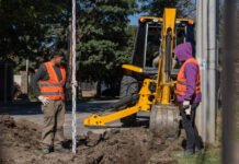 Continúan las obras de la red cloacal en Valle Viejo con nuevos frentes de intervención