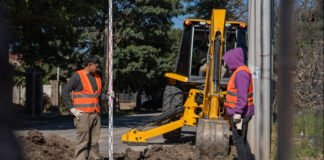 Continúan las obras de la red cloacal en Valle Viejo con nuevos frentes de intervención
