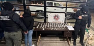 Detienen a una mujer con cocaina en el Portezuelo