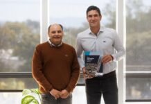 Gustavo recibió al intendente de Tunuyán en el Nodo Tecnológico