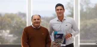 Gustavo recibió al intendente de Tunuyán en el Nodo Tecnológico