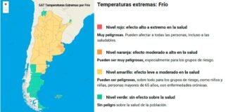 Hoy será el día más frío del año y hay alertas en casi todo el país
