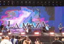 La Maza a plena emoción en el Patio de la Fiesta del Poncho