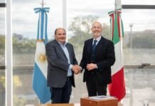 Saadi recibió al embajador de Italia en el Nodo Tecnológico