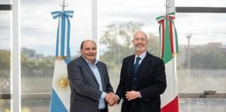 Saadi recibió al embajador de Italia en el Nodo Tecnológico
