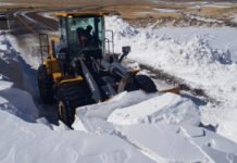 VIALIDAD NACIONAL TRABAJA EN EL DESPEJE DE NIEVE EN EL PASO DE SAN FRANCISCO