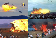 Así fue el peor accidente aéreo de la historia durante una exhibición