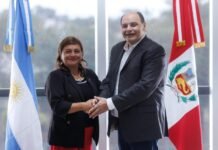 El intendente recibió a la gobernadora de la región de La Libertad, Perú