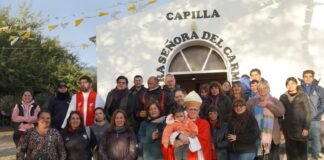 El Obispo inició su visita pastoral a la parroquia Virgen de la Candelaria en Saujil
