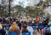 El Obispo resaltó la figura del Gral. San Martín en la invocación religiosa del acto en su homenaje