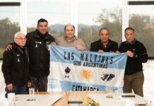 Gustavo recibió a representantes de excombatientes de Malvinas