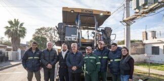 Jalil y Zenteno recorrieron el avance del asfaltado en el barrio Don Félix