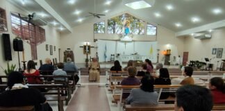 Mons. Urbanč inició su visita pastoral a la parroquia Inmaculado Corazón de María