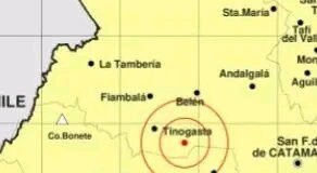 Otro temblor sacudió Catamarca