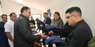 Salud entregó indumentaria al personal del Hospital San Juan Bautista