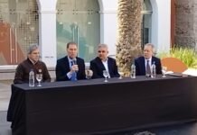 Santilli y Caputo, Jalil presentan en Catamarca la obra del Acueducto Albigasta