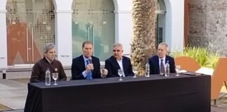 Santilli y Caputo, Jalil presentan en Catamarca la obra del Acueducto Albigasta