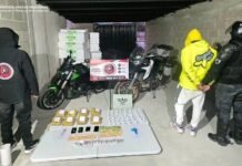 Secuestran 10kg de droga y detienen a dos personas en el Sur