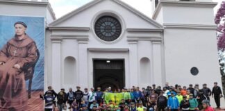 Casi un centenar de ciclistas peregrinó para honrar al Beato Mamerto Esquiú