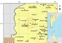 Esta madrugada de sábado se produjo un temblor en Catamarca