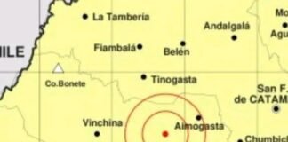Fuerte temblor en la Rioja se sintió con fuerza en Catamarca