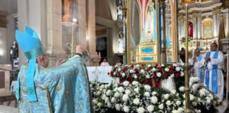 Misa y procesión en el cierre de la Fiesta de la Protección a 22 años del sismo