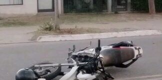 Motociclista herido en Belén