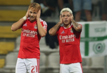 Prestianni brilló con gol y asistencia en triunfo de Benfica sobre Moreirense