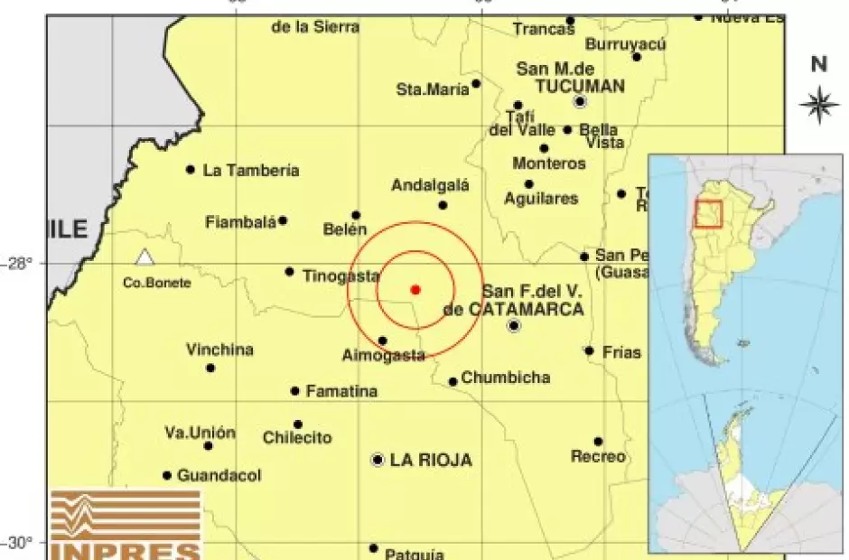 Primavera movida: dos temblores se sintieron en Catamarca en el cambio de estación