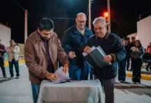 Raúl Jalil inauguró pavimentación urbana en Fiambalá y se acordó la construcción de una bicisenda