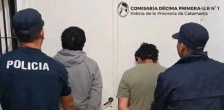 Aprehendieron a dos sujetos tras un ilícito en una bomba de agua